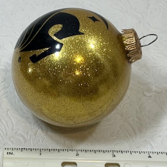 UCF University of Central Florida Sparkle Glass Bulb Christmas Ornament 3" - Picture 2 of 6